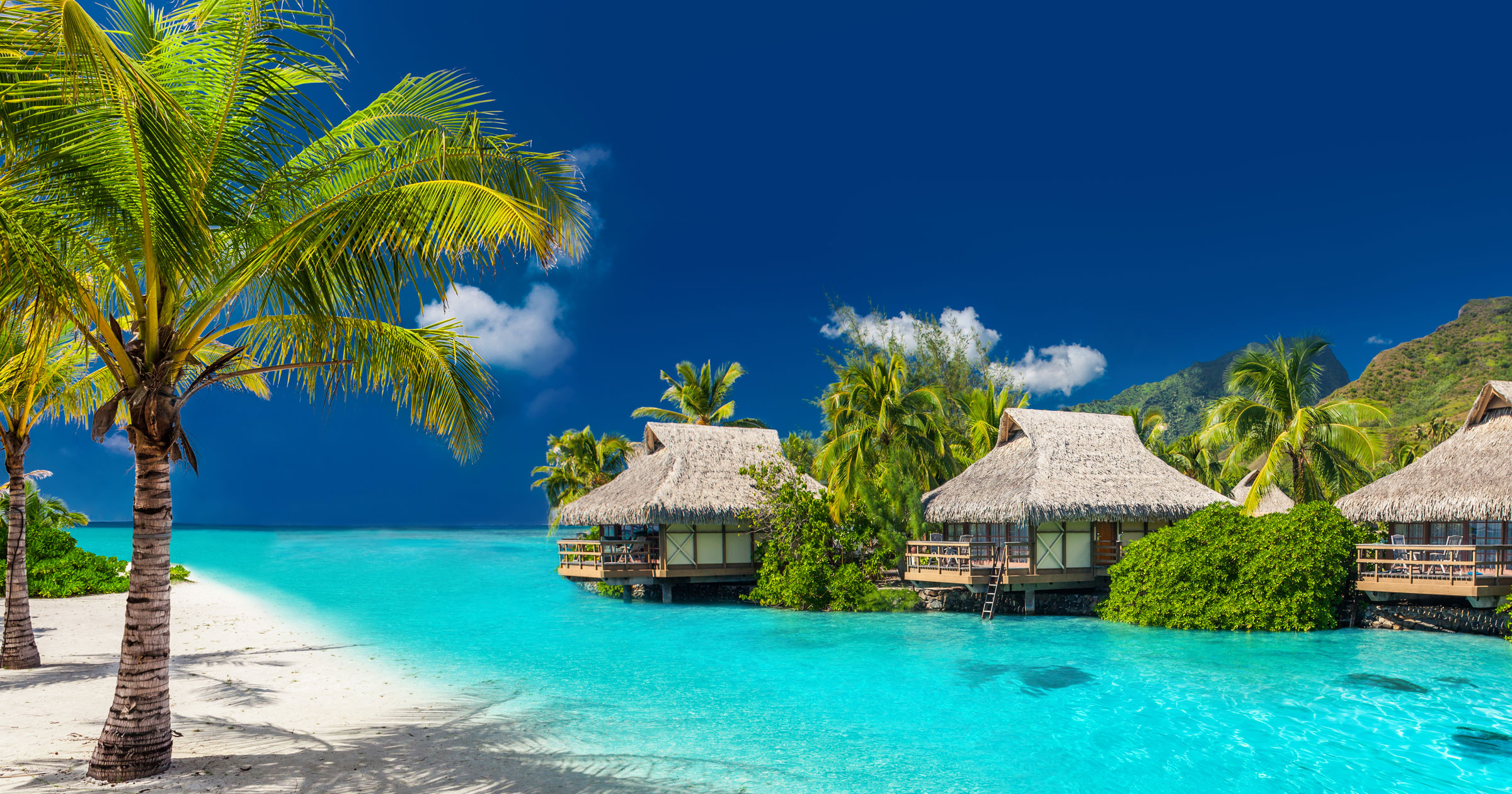 Fiji Huts On Water